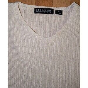 Vintage Structure Mens Medium Ramie Cotton Textured Knit sweater Hong Kong